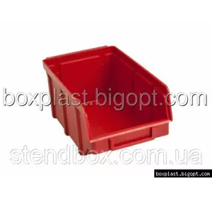 Пластмассовые лоточек для метизов болтов 702 красный 75 100 155
