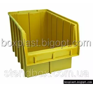 Пластмассовые ящики для склада 700 желтый - 200 х 210 х 350